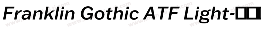Franklin Gothic ATF Light字体转换